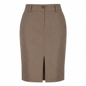 Tahari Womens Skirt Size 6 Linen Cotton Brown Pencil Professional Office Career
